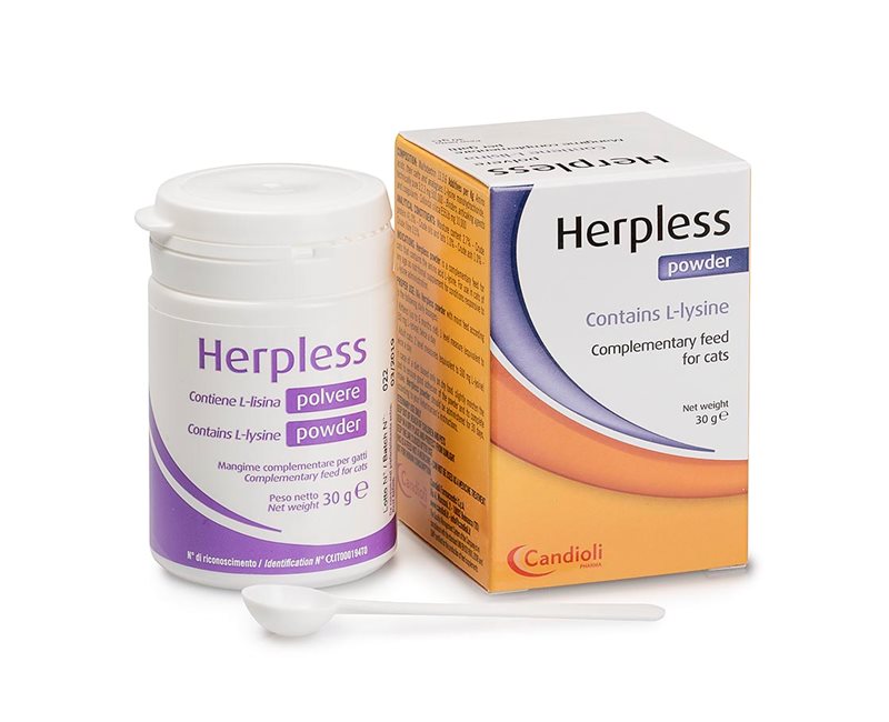 הרפלס - לטיפול בהרפס בחתולים ובזיהומים (30 גרם) Herpless