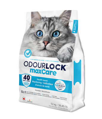 חול חתולים מתגבש לזיהוי דם וסוכר בשתן (12 ק"ג) - OdourLock