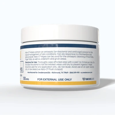 Chlorhexidine,Gluconate 2%,Ketoconazole 1% Keto-C סווידרמה מגבוני(50 מגבונים)
